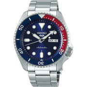 Seiko 5 Sports SRPD53K1 Horloge Blauw/Rood 'Pepsi'