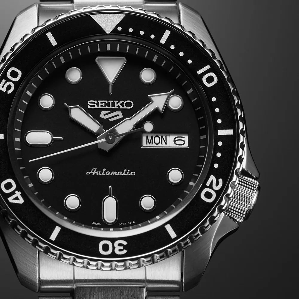 Seiko 5 Sports SRPD55K1 Horloge Zwart