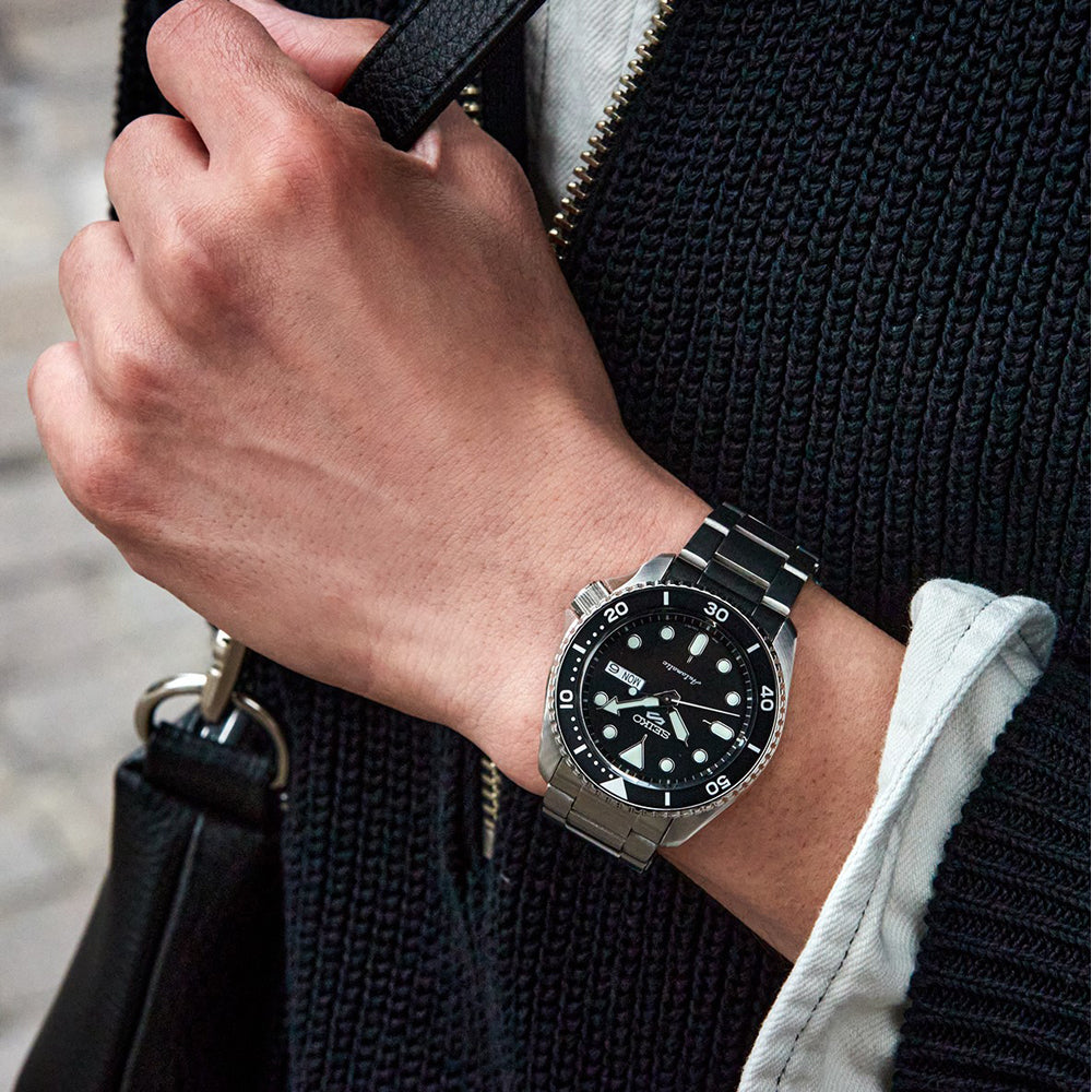 Seiko 5 Sports SRPD55K1 Horloge Zwart