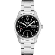 Seiko 5 Sports SRPG27K1 Horloge Zilver/Zwart