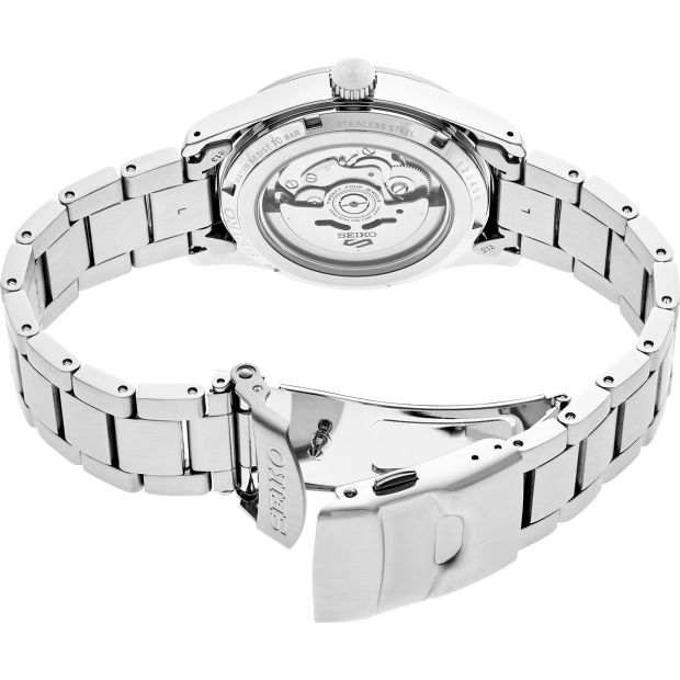 Seiko 5 Sports SRPG27K1 Horloge Zilver/Zwart